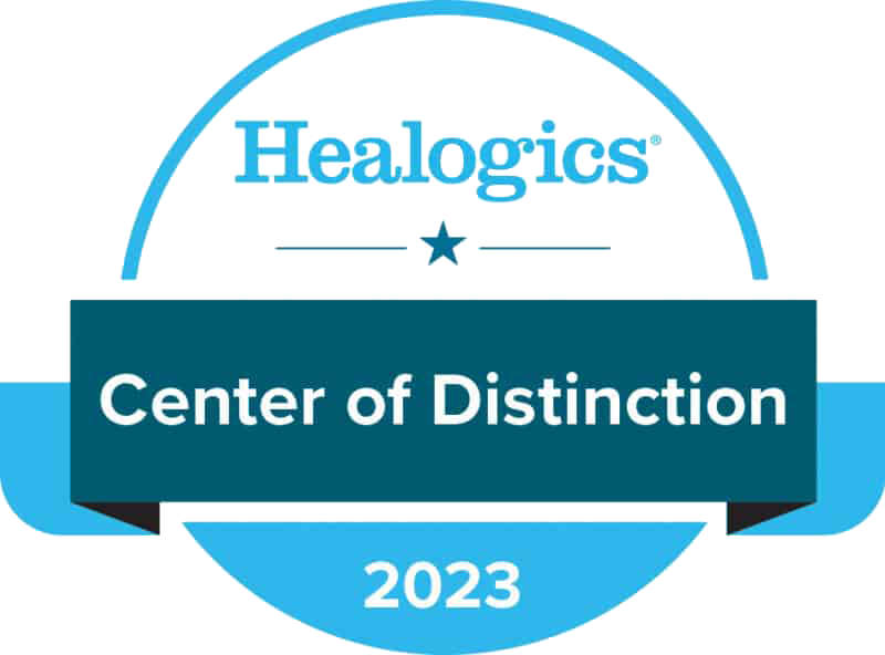 Healogics 2023 Center of Distinction badge